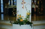 composition église création florale Belfort Montbéliard Natur'elle