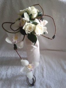 bouquet de mariée création florale Belfort Montbéliard Natur'elle